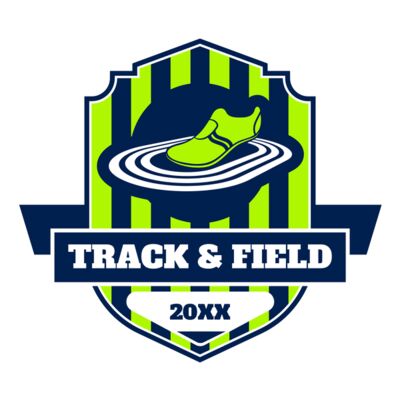 Track and Field Team Logo 02 Miniatura