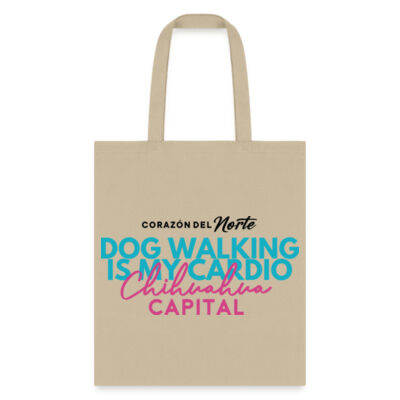 Tote Bag Dog Walking Is My Cardio Miniatura